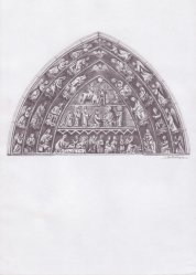 47: 482.- Tímpano: Puerta de la Infancia (boceto 55)
